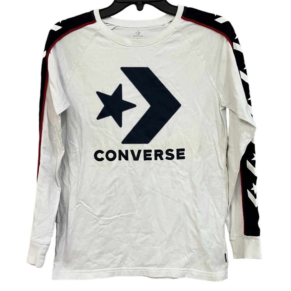 Converse Boy’s Long Sleeve Graphic Logo Tshirt, size L 12-13.